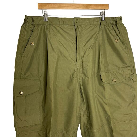 Hodgman Outerwear Hunting Pants XXL Cargo Waterproof Fishing Oak Moss Green EUC - Picture 2 of 10